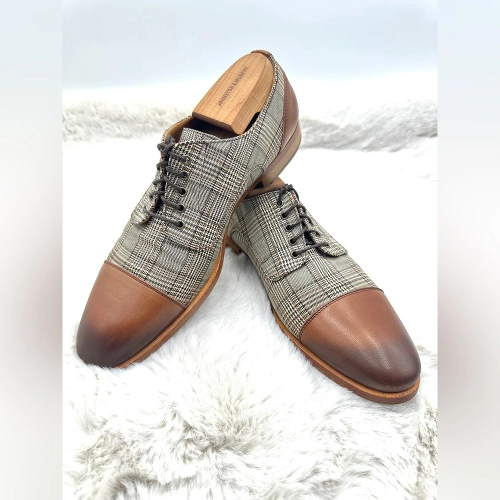 Taft The Jack Shoe - London plaid‎ Oxfords Men’s 41 US 8
